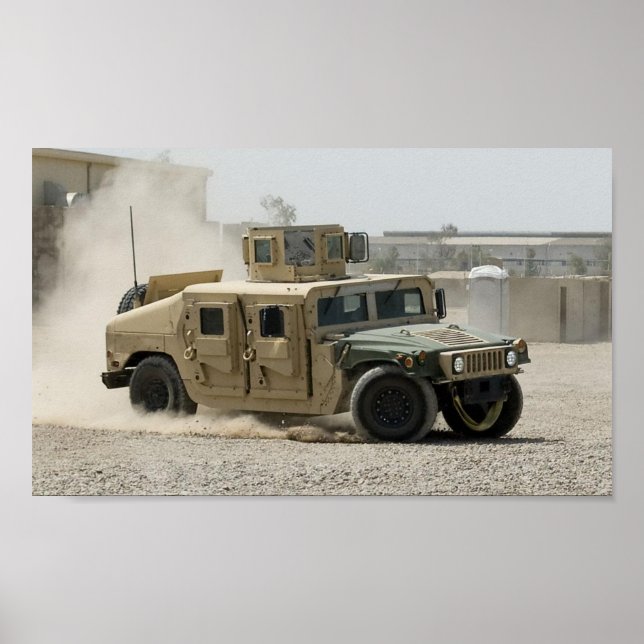 Affiche Humvee en Irak (Devant)