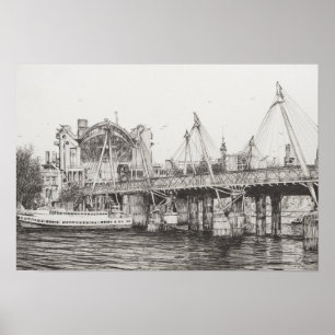 Affiche Hungerford Bridge Londres 30/10/2006