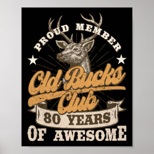 Affiche Hunter 80e Anniversaire Old Bucks Club 80 Ans De A