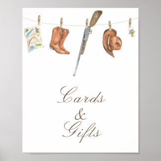Affiche Hunter baby shower - Cards and Gifts