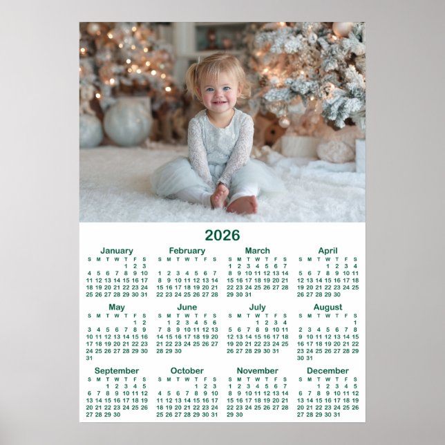 Affiche Hunter Green 2026 Photo Calendar 20x28 (Devant)