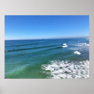 Affiche Huntington Beach, Californie