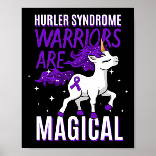 Affiche Hurler Syndrome Guerrier Sensibilisation Unicorne