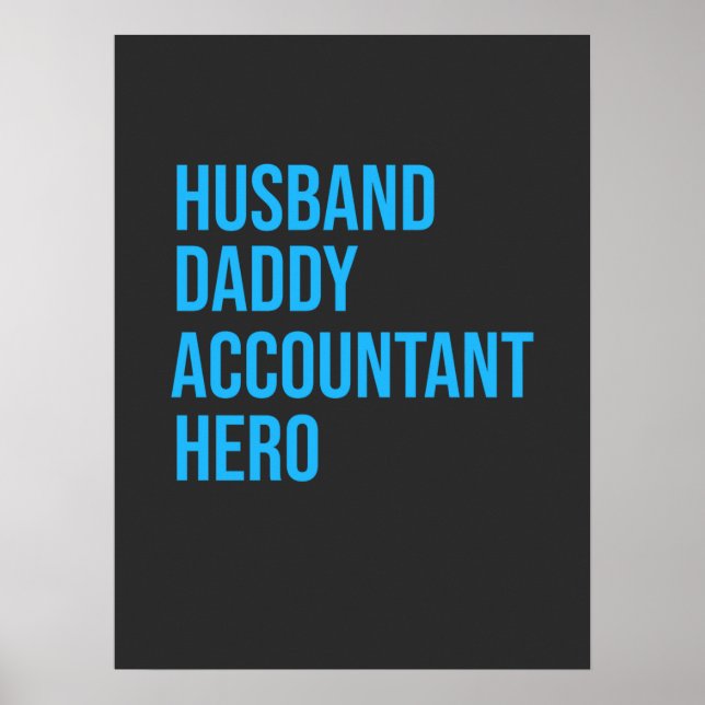 Affiche Husband Daddy Accountant (Devant)