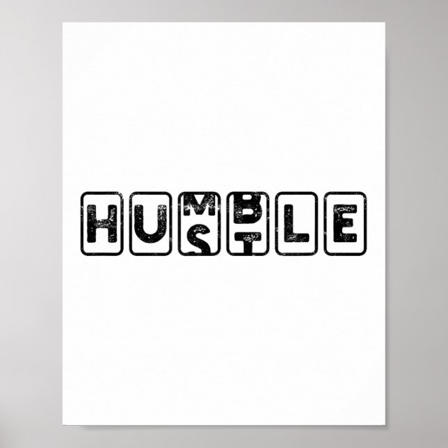Affiche Hustlehumble - Motivation  (Devant)
