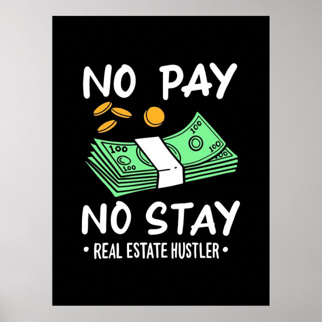 Affiche Hustler immobilier (Devant)