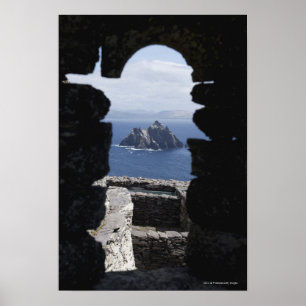 Affiche Huttes en pierre Clochanson Skellig Michael de