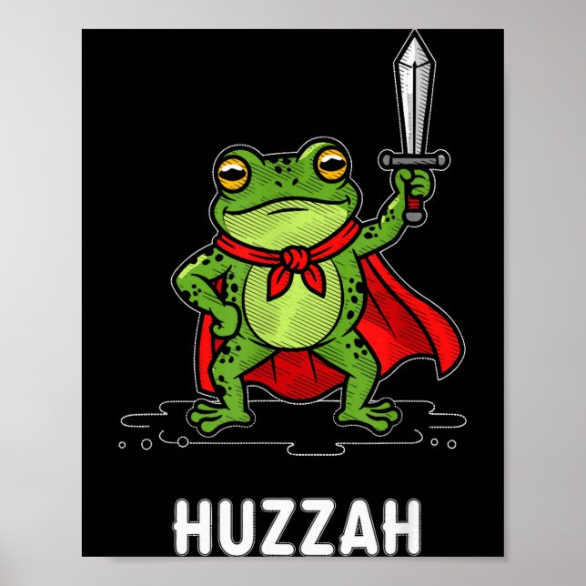 Affiche Huzzah Frog  (Devant)