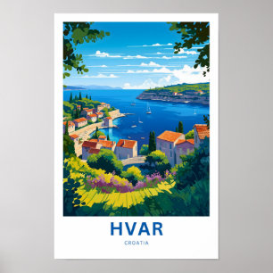 Affiche Hvar Croatia Imprimer
