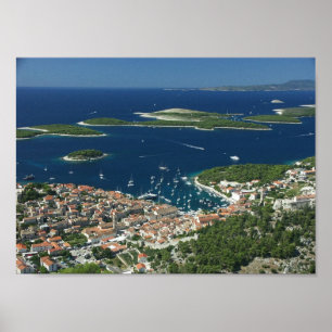 Affiche Hvar Pakleni otoci Hrvatska