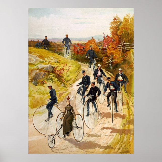 Affiche Hy Sandham Bicycling (Devant)