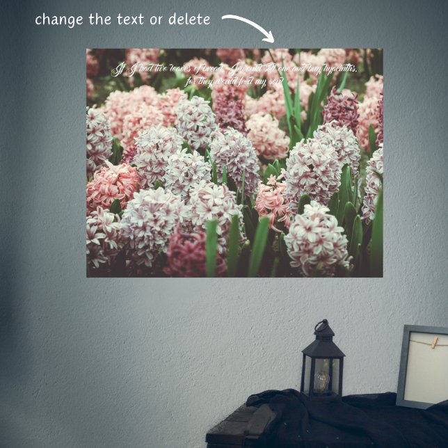 Affiche Hyacinthe rose et violet dans le jardin du printem (Créateur téléchargé)