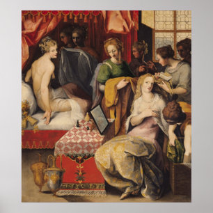 Affiche Hyante and Climene at their Toilet