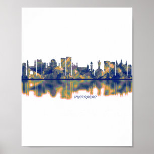 Affiche Hyderabad Skyline