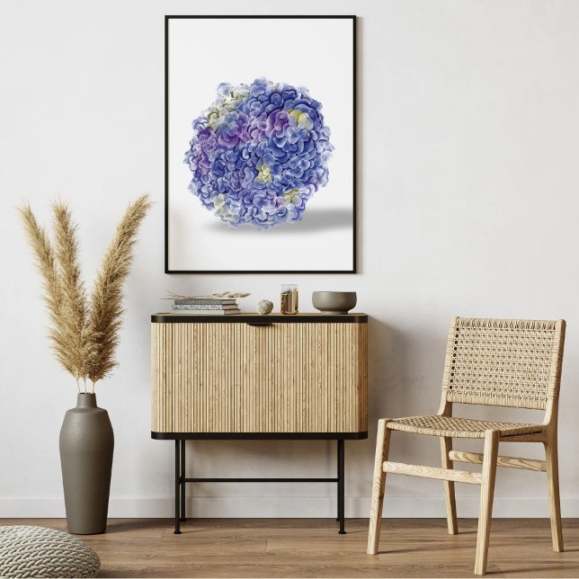 Affiche Hydrangées en aquarelle - Art Floral Imprimer (Créateur téléchargé)