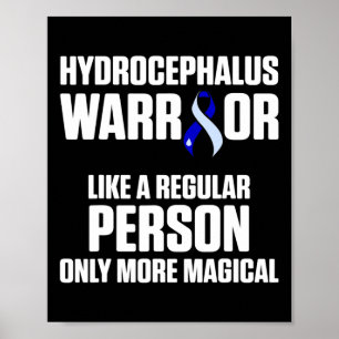 Affiche Hydrocéphalie Survivor Guerrier de sensibilisation