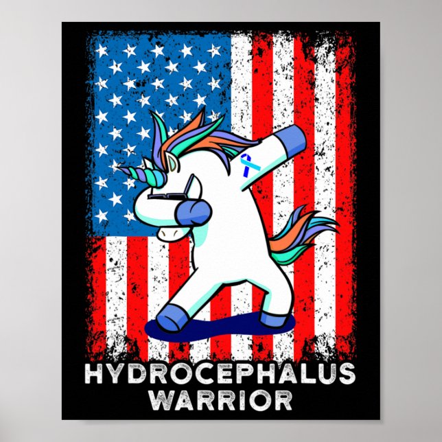 Affiche Hydrocéphalie Survivor Hardwork Sensibilisation Gu (Devant)