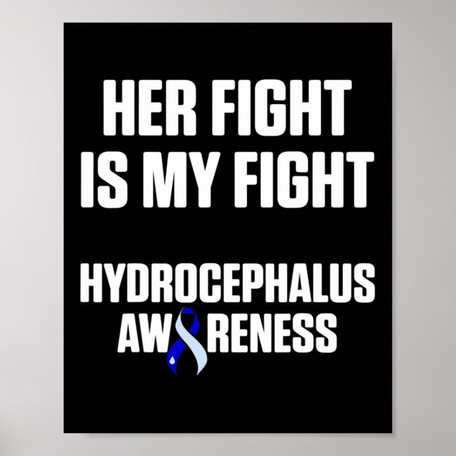 Affiche Hydrocéphalie Survivor Lutte de sensibilisation Gu (Devant)