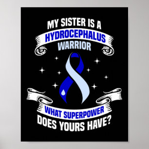 Affiche Hydrocéphalie Survivor Soeur de sensibilisation à