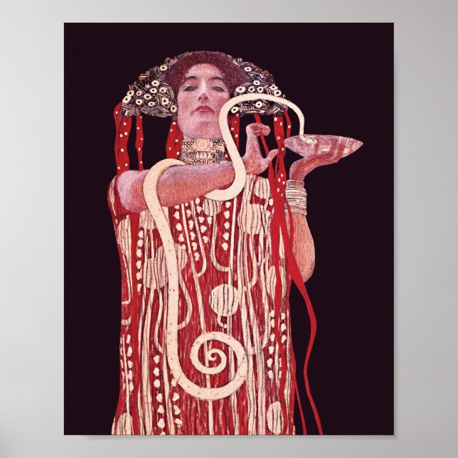 Affiche Hygieia par Gustav Klimt (Devant)