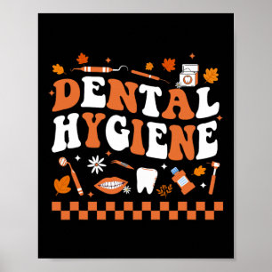 Affiche Hygiène dentaire rétro super Hygiène hygiéniste De