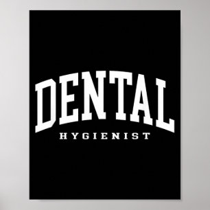 Affiche Hygieniste dentaire drôle assistante d'hygiene den