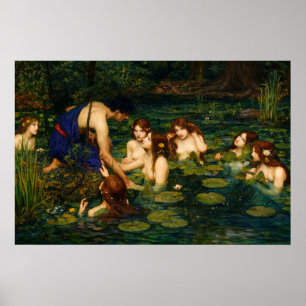 Affiche Hylas et les Nymphes par John William Waterhouse