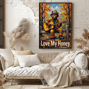 Affiche Hymne d'automne : Harmonie d'automne de l'ours