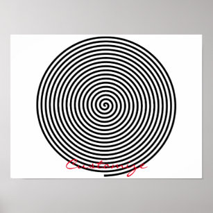 Affiche Hypnose ronde Spirale Thunder_Cove