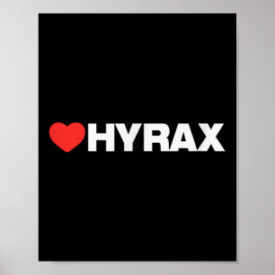 Affiche Hyrax de coeur - Style minimaliste propre - Vos Fa