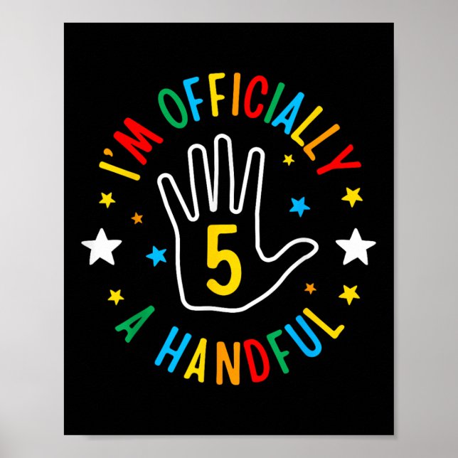 Affiche I' ; m Officiellement Une Poignée Funny 5e Anni (Devant)