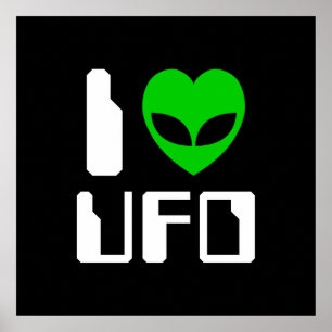 Affiche I Alien Heart UFO