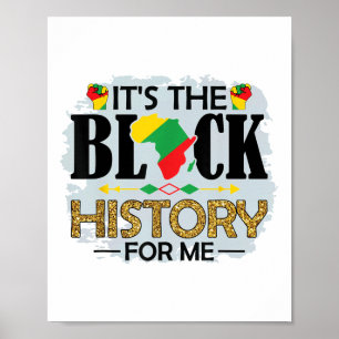 Affiche I Am Black History Melanin Men Femmes Enfants Piza