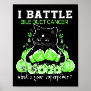 Affiche I Battle Bile Duct Cancer Sensibilisation Fun Chat