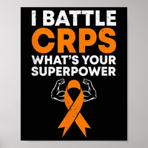 Affiche I Battle Crps Sensibilisation Orange Ribbon Warrie