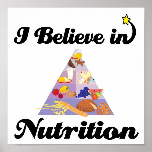 Affiche i believe in nutrition (Devant)