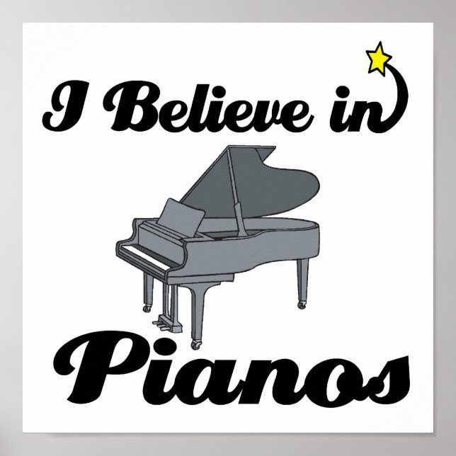 Affiche i believe in pianos (Devant)