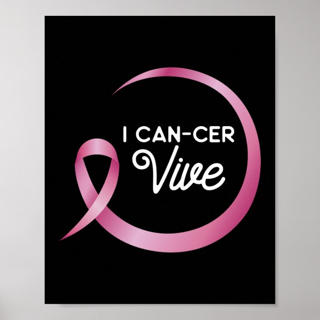 Affiche I Can-cer Vive Survivor Sensibilisation au cancer  (Devant)