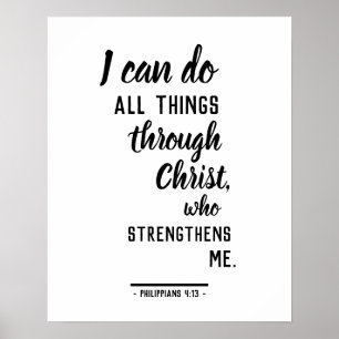 Affiche I Can Do All Things in Christ Philippines 4:13