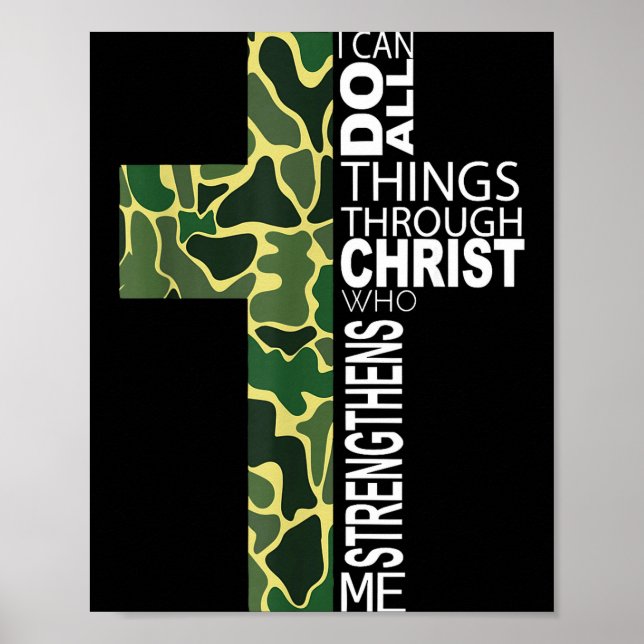 Affiche I Can Do All Things Through Christ Who Strengthens (Devant)