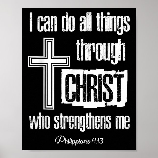 Affiche I Can Do All Things Through Christ Who Strengthens (Devant)