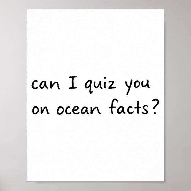 Affiche I Can Quiz Ocean Facts (Devant)