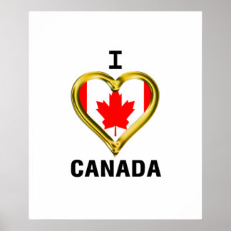 AFFICHE I COEUR CANADA
