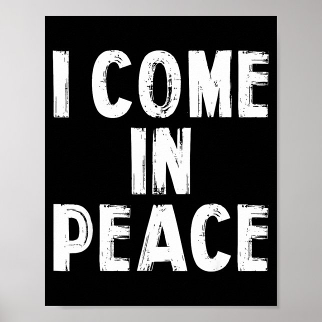 Affiche I Come In Peace I'm Peace Funny Couple Valentine M (Devant)