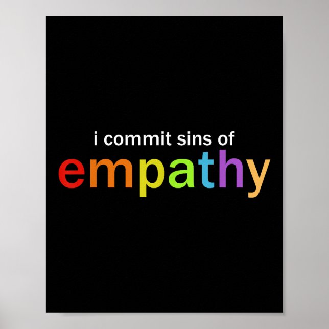 Affiche I Commit Sins Of Empathy  (Devant)