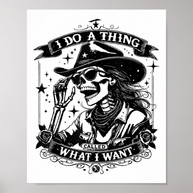 Affiche I Do A Thing Called What I Want  (Devant)
