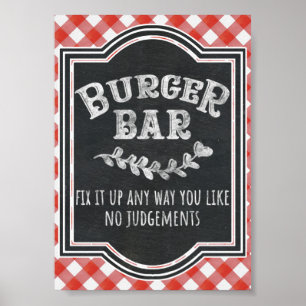 Affiche I Do BBQ Couple's Coed Engagement Party Burger Bar