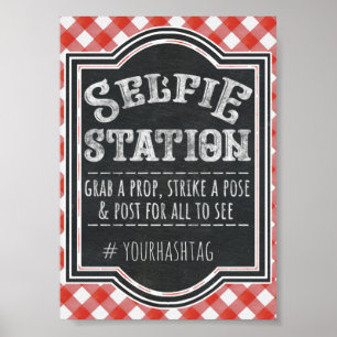 Affiche I Do BBQ Couple's Coed Engagement Party Selfie