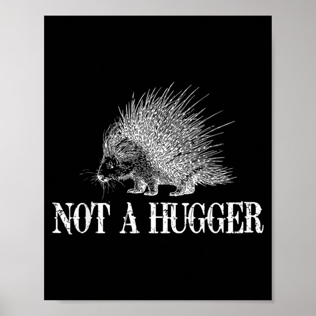 Affiche I Don't Hug Apparel Funny Introvert Rcune Tee - Un (Devant)