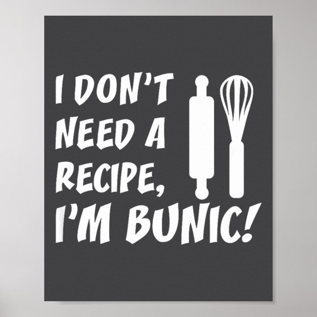 Affiche I Don't Need A Recipe I'm Bunic Romanian Grandfath (Devant)